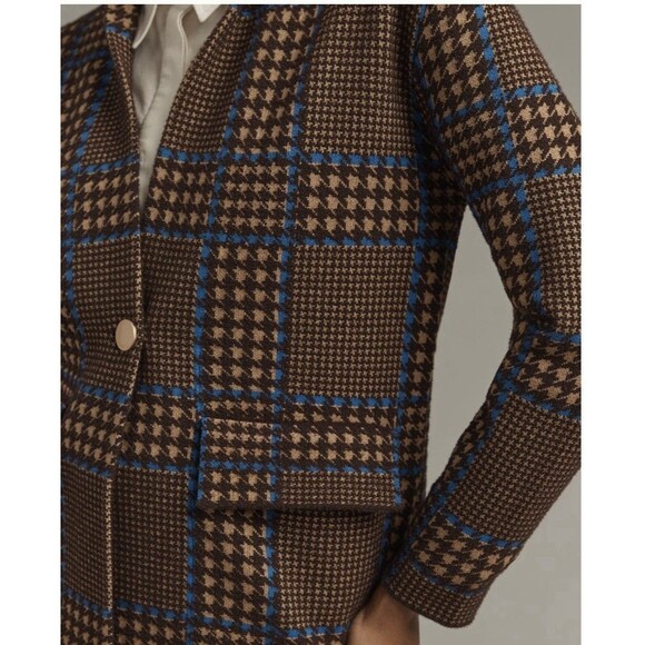 NVLT Brown and Blue Plaid Blazer - Picture 9 of 9